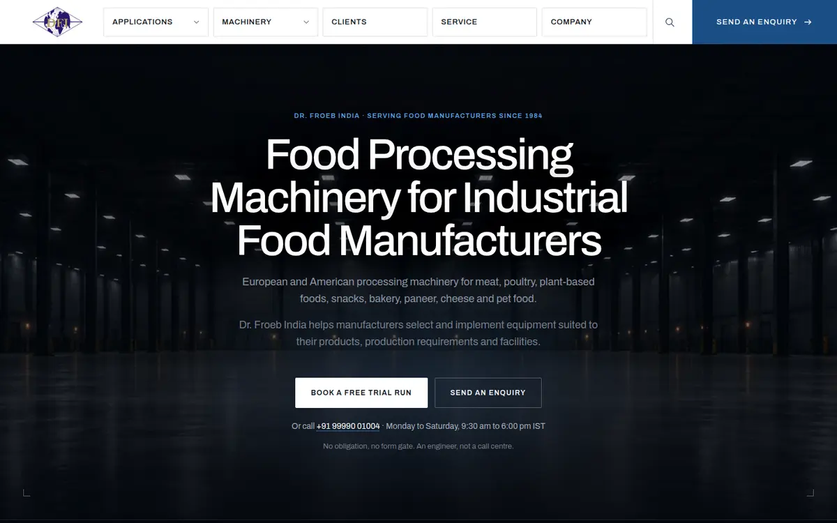 Dr. Froeb India homepage